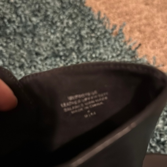 Nine West Black Ankle Booties with Chunky Heel Leather - Picture 4 of 10